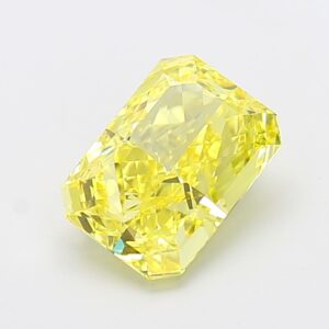 radiant 3.00ct fancy intense yellow vvs2