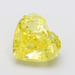 heart 6.02ct fancy intense yellow vs1